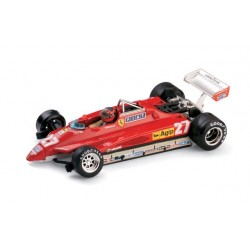 Ferrari 126C2 Turbo 27 + pilote F1 Italie 1982 Gilles Villeneuve Brumm R267-27