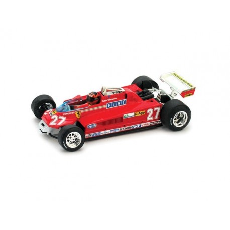 Ferrari 126CK Turbo 27 "Accidentée" F1 Canada 1981 Gilles Villeneuve Brumm R438-CH