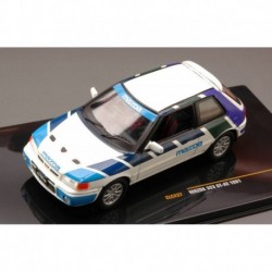 Mazda 323 GT AE 1991 White and Blue IXO CLC237