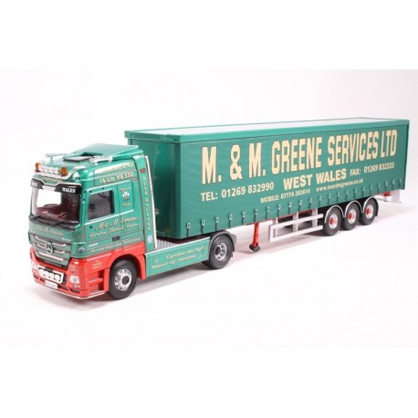 Mercedes Actros (Face Lift) Vinyl Curtainside M&M Greene LTD Llanelli, West Wales (Mod, tool) Corgi CC13821