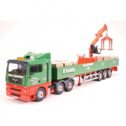 Man TGA Crane Trailer & Palletised Load "Evans Transport LTD" Corgi CC13426