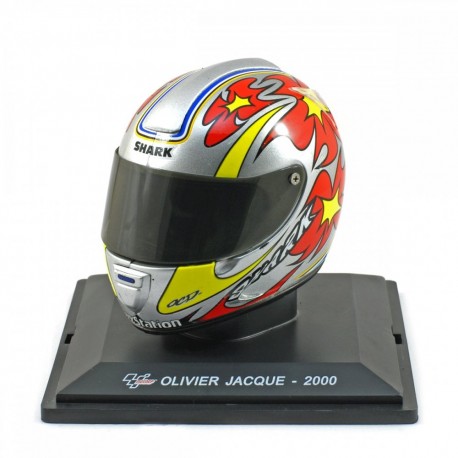 Casque 1/5 Olivier Jacque Moto GP 2000 IXO GC047