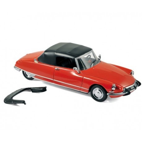 CITROEN DS19 cabriolet rouge Corail 1/18 1961 Norev 181599