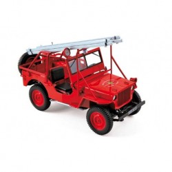 Jeep Willys Pompier 1988 Rouge Norev 189012