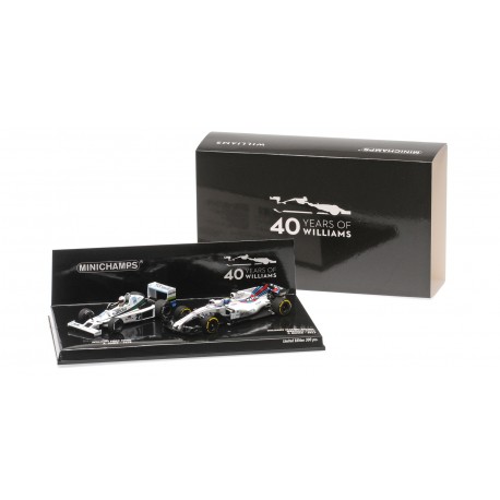 Set 40eme anniversaire Williams Ford FW06 Jones 1978 Williams Mercedes FW40 Massa 2017 Minichamps 412177840