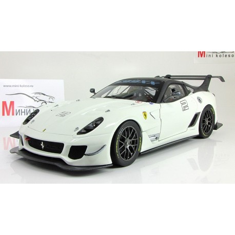 Ferrari 599XX Evo 2012 Blanche Hotwheels BCJ92