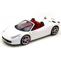 Ferrari 458 Spider 2011 Blanche Hotwheels MW1178