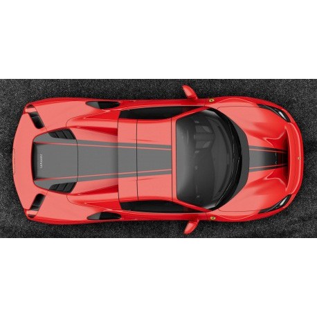 Ferrari 488 Pista Spider Hard Top Rosso Corsa with Nero Daytona livery Looksmart LS496HTB