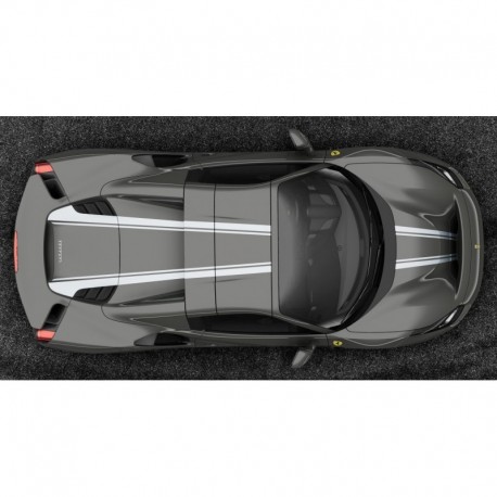 Ferrari 488 Pista Spider Hard Top Grigio Medio with Argento Nurburgring livery Looksmart LS496HTC