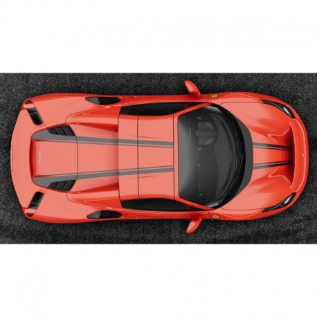 Ferrari 488 Pista Spider Hard Top Rosso Scuderia with Nero Daytona livery Looksmart LS496HTD