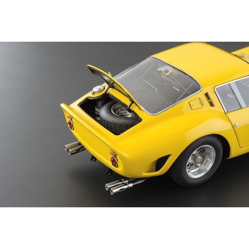 Miniature Ferrari 250 GTO 1964 – GUILOY 1/18, Jaune, Collection (sans Boîte)