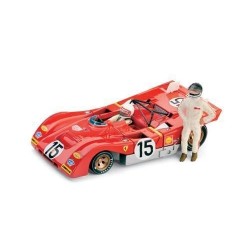 Ferrari 312PB 15 + pilotes 1000km de Monza 1971 Brumm R259-CH