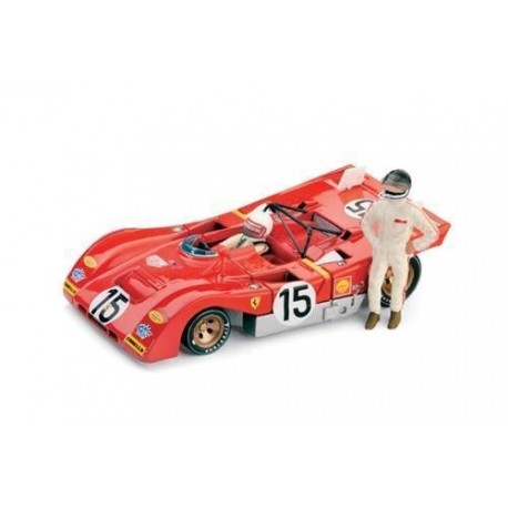 Ferrari 312PB 15 + pilotes 1000km de Monza 1971 Brumm R259-CH