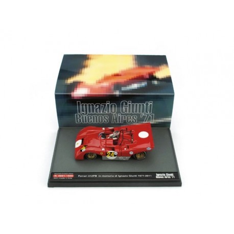 Ferrari 312PB 24 + pilote 1000km de Buenos Aires 1971 Brumm S1104