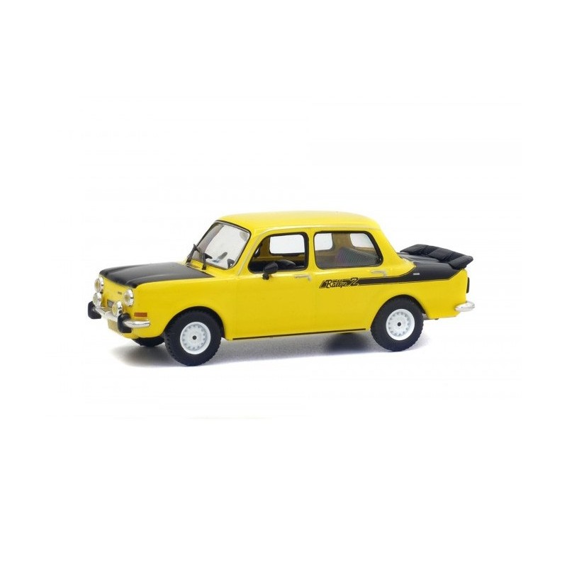 Norev Simca 1000 LS Jaune Maya 1974 – Miniature Voiture De Collection 1/18 Métal