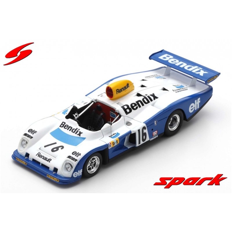 Spark S1556 Renault Alpine A442 N°16 – 24H Du Mans 1977 – Pironi / Prévente (1/43)