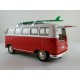 Volkswagen T1 Bus Surfboard 1963 Red and White Welly WEL22095SB