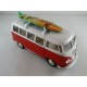 Volkswagen T1 Bus Surfboard 1963 Red and White Welly WEL22095SB