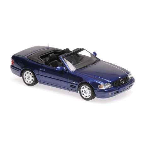 Mercedes Benz SL 1999 Blue Metallic Minichamps 940033030