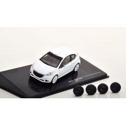 Peugeot 208 R2 Plain Body Version including 4 spare wheels 2013 White IXO MDCS021