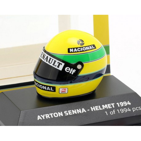 Casque 1/8 Ayrton Senna F1 Pole Position San Marino 1994 Minichamps 543389402