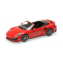 Porsche 911 Type 991/2 Turbo S Cabriolet 2017 Red Minichamps 410067180