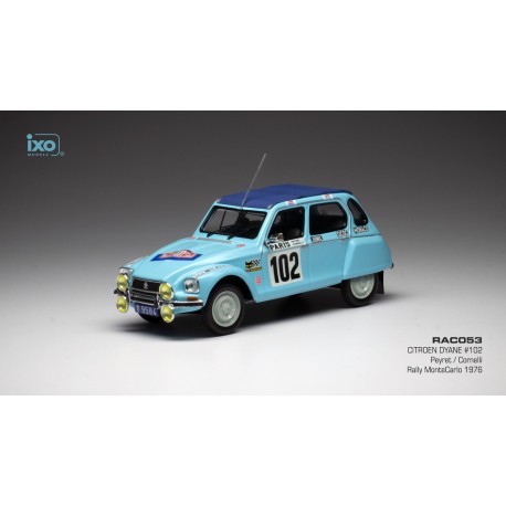 Citroen Dyane 102 Rallye Monte Carlo 1976 Peyret Cornelli IXO RAC053