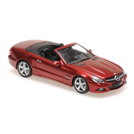 Mercedes Benz Classe SL R230 2008 Red Metallic Maxichamps 940037530