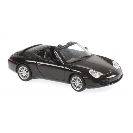 Porsche 911 996 Cabriolet 2001 Black Metallic Maxichamps 940061030