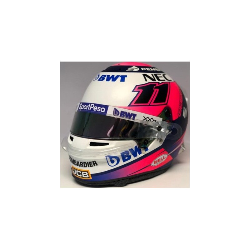 Casque Bell Perez GP F1 2019 - Réplique 1/2, Pièce De Collection Neuve