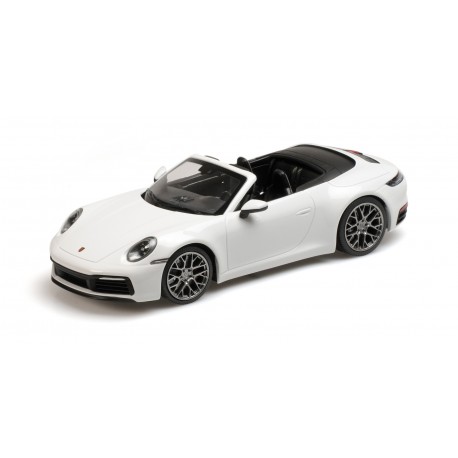 Porsche 911 Carrera 4S Cabriolet 2019 White Minichamps 155067330