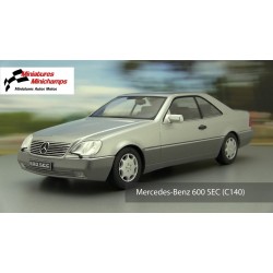 Mercedes 600 SEC C140 Silver KK Scale KKDC180342