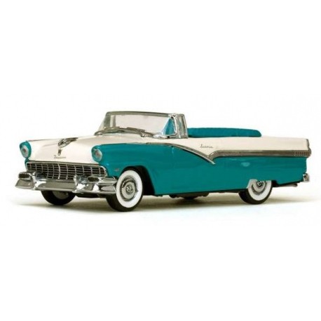 Ford Fairlane open convertible Peacock Blue / Colonial White Vitesse VI36279