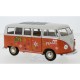 VW T1 Bus Flower power 1963 Orange White Welly WEL22095A1