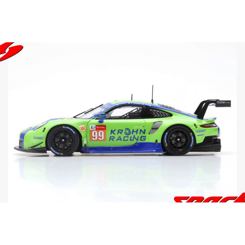 Spark 1:43 - Model Race Car - Proton Porsche 911 RSR #99 - 24 Hours Le Mans 2018 Pumpelly Pappas Long