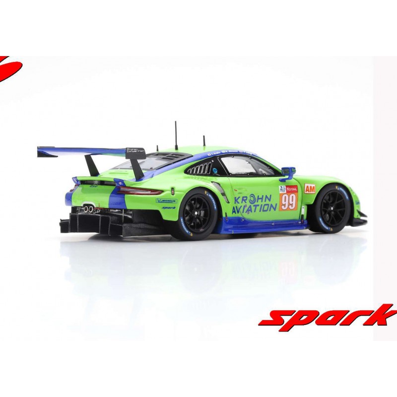 Miniature Spark 1/43 Porsche 911 RSR N°99 Dempsey-Proton – 24 Heures Du Mans 2019