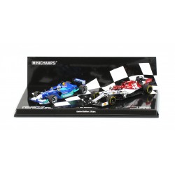 2 Car Set Red Bull Sauber Petronas C20 Alfa Romeo C28 2001 2019 Kimi Raikkonen Minichamps 412190117