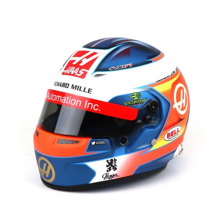 Casque Helmet 1/2 Romain Grosjean F1 2019 Bell