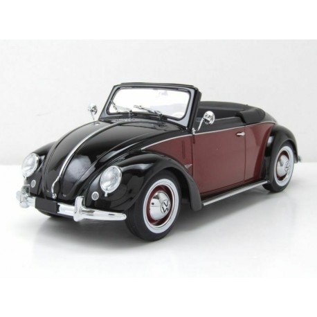 Volkswagen Cabrio Hebmueller 1949 Black Dark Red KK Scale KKDC180112
