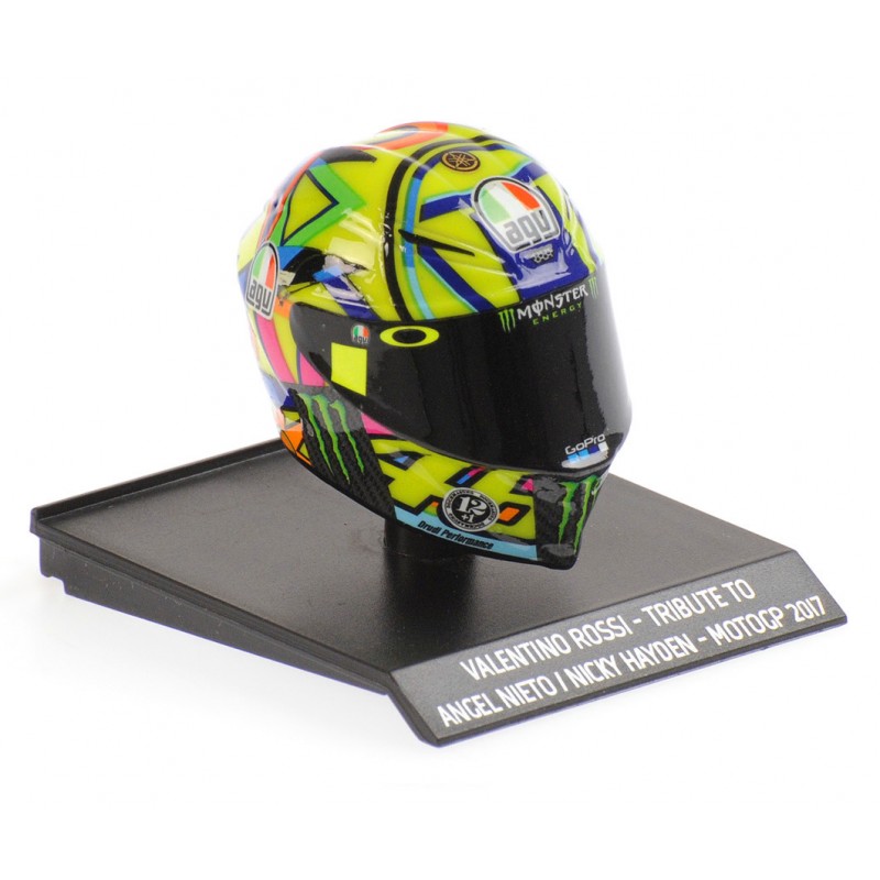 Casque Helmet AVG 1/10 Valentino Rossi Moto GP 2017 Tribute to Angel ...