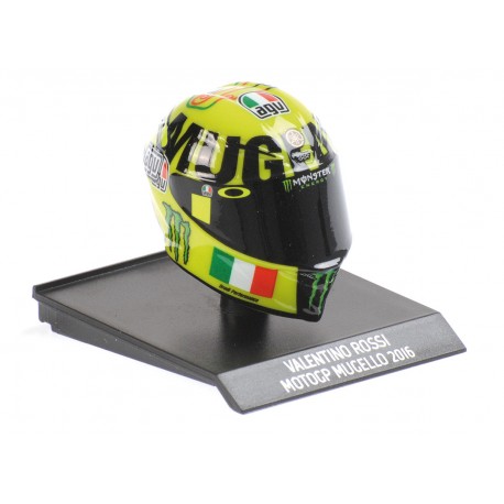 Casque Helmet AVG 1/10 Valentino Rossi Moto GP Mugello 2016 Minichamps 315160086