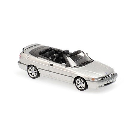 Saab 9-3 Aero Cabriolet 2001 Silver Metallic Minichamps 940170831