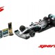 Mercedes F1 W10 EQ Power+ 44 F1 USA 2019 Lewis Hamilton special base with pitboard Spark 18S465