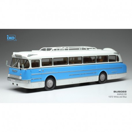 Ikarus 66 1972 White Light Blue IXO BUS022
