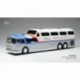 GMC Scenicruiser B Greyhound 1956 White Silver IXO BUS021