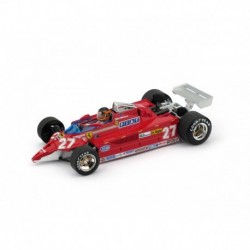 Ferrari 126CK Turbo with driver 27 F1 Aeroporto Istrana 1981 Gilles Villeneuve Brumm R646-CH