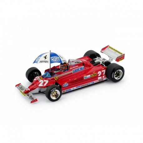 Ferrari 126CK Ultima vittoria di Gilles 27 F1 Espagne 1981 Gilles Villeneuve Brumm BRUS2001