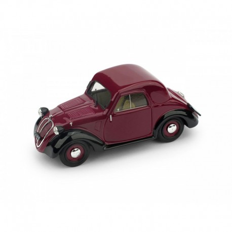 Fiat 500A 1a serie Tetto metallico 1936 Amaranto - Nero Brumm R022-02