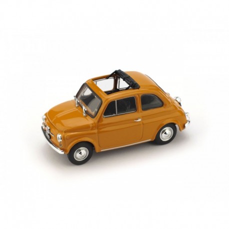 Fiat 500F Aperta 1971 Giallo Postitano Brumm R454-13