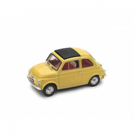 Fiat 500F Chiusa 1971 Giallo Tahiti - interno beige Brumm R455-05